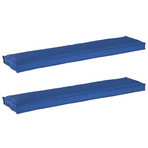 vidaXL Pallet Kussen Set 2 pcs Koninklijk Blauw 180 x 40 x 8 cm