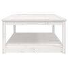 vidaXL Tuintafel 121x82,5x45 cm massief grenenhout wit
