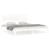 vidaXL Bedframe zonder matras massief grenenhout wit 200x200 cm