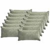 vidaXL Kussensloop 12 st HOUTEN Groen 40 x 80 cm Chenille Stof