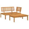 vidaXL 2-delige Loungeset pallet massief acaciahout