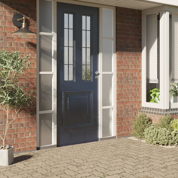 vidaXL Raamfolies mat PVC grijs