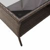 vidaXL 6-delige Loungeset met kussens poly rattan bruin