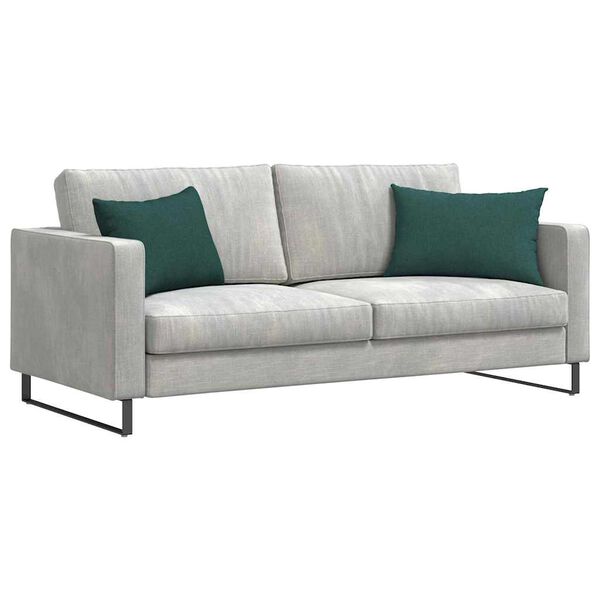 vidaXL Sofa Kussens 2 stuks Donkergroen 60 x 40 cm Stof