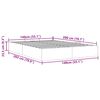 vidaXL Ottoman bedframe zonder matras 140x200 cm fluweel roze