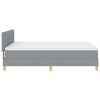 vidaXL Boxspringbed met matras Lichtgrijs 140 x 200 cm Stof