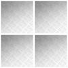 vidaXL Trapmatten 4 st 50 x 50 cm Zilver Aluminium Vierkant