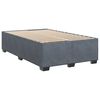 vidaXL Boxspring met matras fluweel donkergrijs 120x200 cm