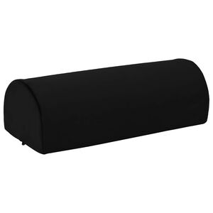 vidaXL Voetensteun Kussen Effen Zwart 42 x 18 x 13 cm PU Schuim