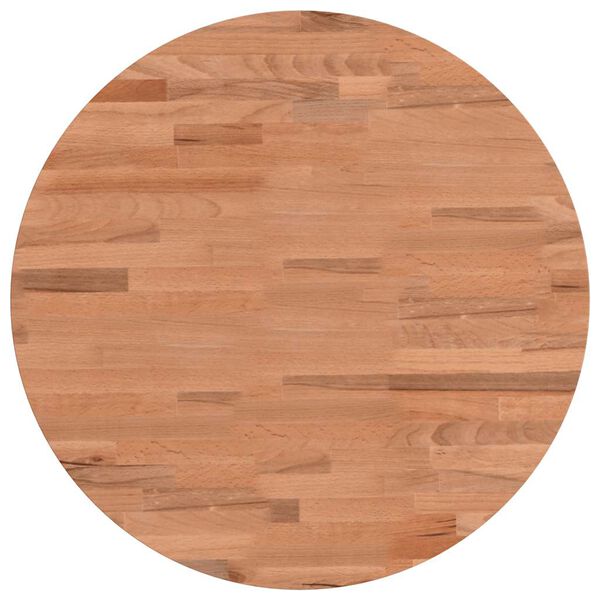 vidaXL Tafelblad rond &Oslash;50x4 cm massief beukenhout