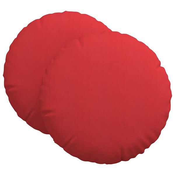 vidaXL Zitkussens 2 pcs Rood &Oslash;80 x 29 cm Stof