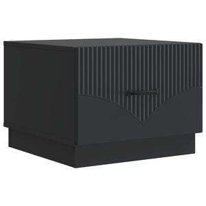 vidaXL Salontafel Zwart 49 x 50 x 37 cm Bewerkt hout
