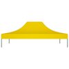 vidaXL Partytentdak 270 g/m² 4,5x3 m geel