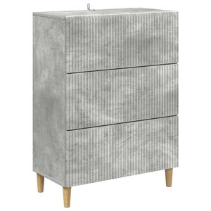 vidaXL Ladenkast 66 x 34,5 x 90 cm Bewerkt hout Betongrijs