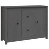 vidaXL Dressoir 100x35x74 cm massief grenenhout grijs