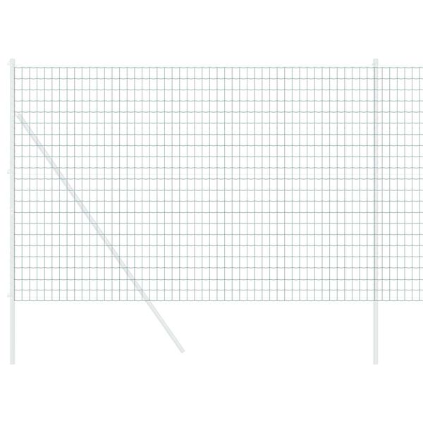 vidaXL Euro Hek Groen 1,5 x 10 m PVC-gecoat ijzer