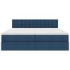 vidaXL Opslag bed met matras met opslag Blauw 180 x 200 cm Nep Leer