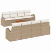 vidaXL Tuinbankenset 9 st Beige poly rattan
