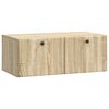 vidaXL Wandbeugel TV-kast Sonoma Eiken 78,5 x 41 x 30 cm Bewerkt hout