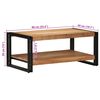 vidaXL Salontafel 90x50x38 cm massief acaciahout