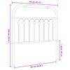 vidaXL Vervangend hoofdbord 90 cm metaal wit