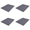 vidaXL Deurmatten 4 st 90x60 cm PVC grijs
