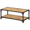 vidaXL Salontafel 90x45x35 cm massief ruw mangohout