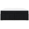 vidaXL Boxspring met matras stof zwart 180x200 cm