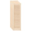 vidaXL Kastdeuren met lamellen 4 st 99x29,5 cm massief grenenhout