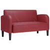 vidaXL Loveseat bank 110 cm kunstleer wijnrood