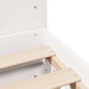 vidaXL Bedframe zonder matras massief grenenhout wit 120x200 cm
