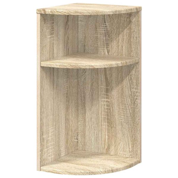 vidaXL Bijzettafel Sonoma Eiken 29,6 x 29,6 x 60 cm Bewerkt hout