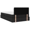 vidaXL Opbergbed met matras met matras Zwart 120 x 190 cm Bewerkt hout