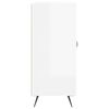 vidaXL Dressoir 90x34x80 cm bewerkt hout hoogglans wit