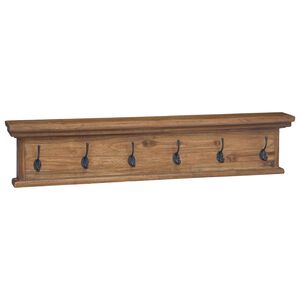 vidaXL Wand gemonteerde kapstok Naturel 100 x 10 x 20 cm