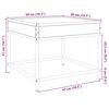 vidaXL Salontafel met Infinity LED 50x50x41 cm zwart