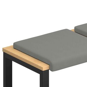 vidaXL Bankkussen 2 st Textured Velvet Donkergrijs Diepte 35 cm