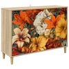 vidaXL Dressoir GENNEP Sonoma 102 x 33 x 75 cm Bewerkt hout