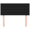 vidaXL Hoofdbord 80x5x78/88 cm stof zwart