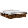 vidaXL Bedframe met lades bewerkt hout gerookt eikenkleurig 160x200 cm