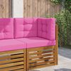 vidaXL Buiten bankkussen 3 pcs Roze Polyester