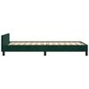 vidaXL Bedframe zonder matras 90x190 cm fluweel donkergroen