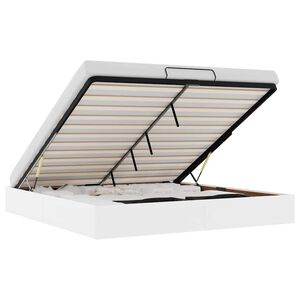 vidaXL Bedframe zonder matras 180x200 cm kunstleer wit