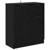 vidaXL Dressoir Zwart Eiken 60 x 30 x 70 cm Bewerkt hout