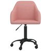 vidaXL Eetkamerstoelen draaibaar 6 st fluweel roze