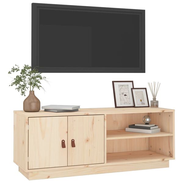 vidaXL Tv-meubel 105x34x40 cm massief grenenhout