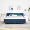 vidaXL Boxspringbed met matras met hoofdeinde Blauw 180 x 200 cm Stof