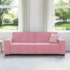vidaXL Driezitsbank 180 cm fluweel roze