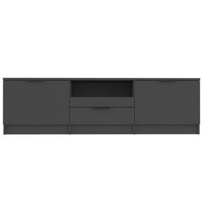 vidaXL Tv-meubel 140x35x40 cm bewerkt hout zwart