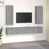 vidaXL 5-delige Tv-meubelset bewerkt hout grijs sonoma eikenkleurig